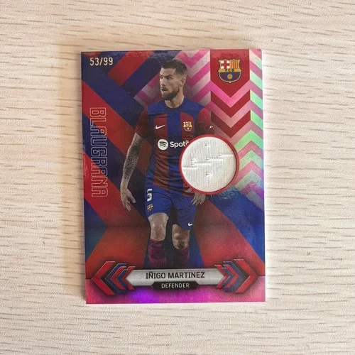 Inigo Martinez 2023 Topps Barcelona Team Set Pink /99