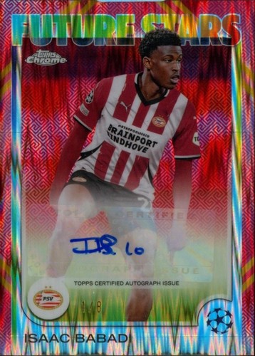 Isaac Babadi 2024 Topps Chrome Red Refractor /8