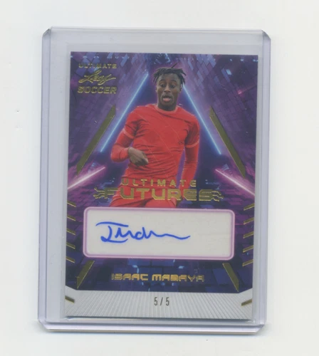 Isaac Mabaya 2022 Leaf Ultimate Soccer Gold Spectrum /5
