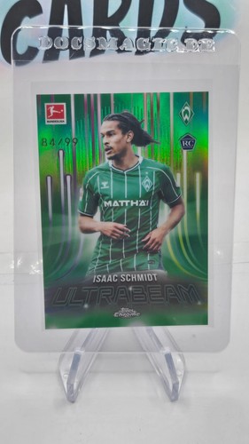 Isaac Schmidt 2025 Topps Chrome Bundesliga Green Color Match Ultrabeam /99