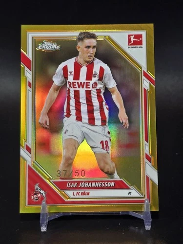 Isak Johannesson 2025 Topps Chrome Gold /50