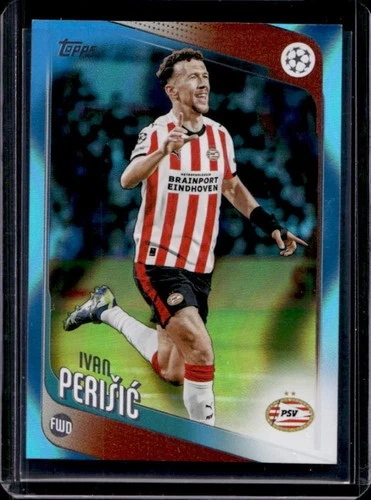 Ivan Perišić 2025 Topps UEFA Neon Blue FlowFractor