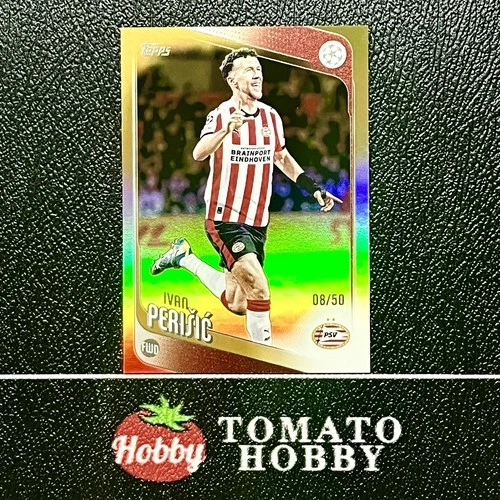Ivan Perisic 2025 Topps UEFA Club Competitions Gold Refractor /50