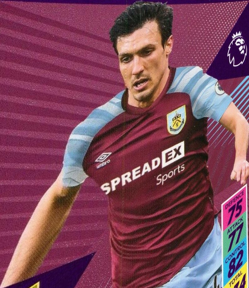 Jack Cork 2021 Panini Adrenalyn XL Premier League