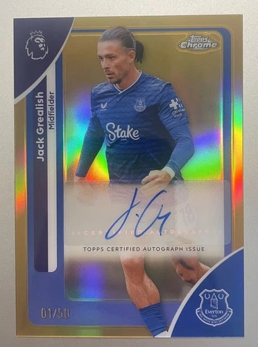 Jack Grealish 2025 Topps Chrome Gold /50