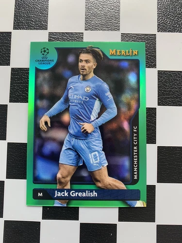 Jack Grealish 2021 Topps Merlin Chrome Green /99