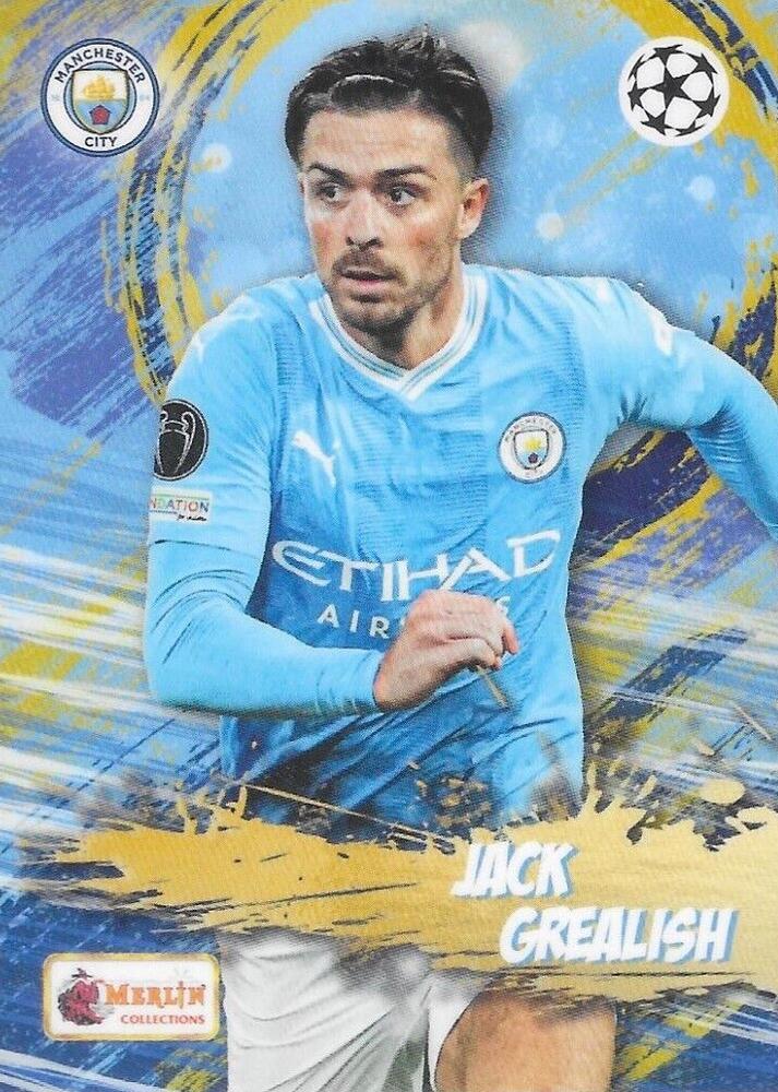 Jack Grealish 2023 Topps Merlin Heritage UEFA Club Competitions