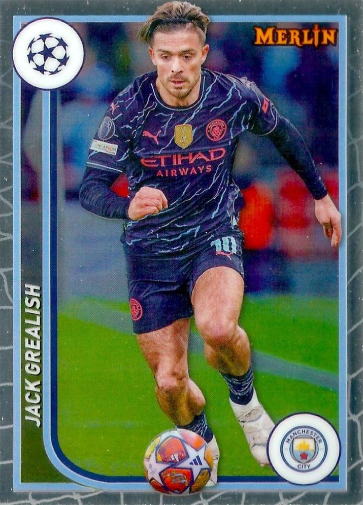 Jack Grealish 2023 Topps Merlin UEFA Club Competitions