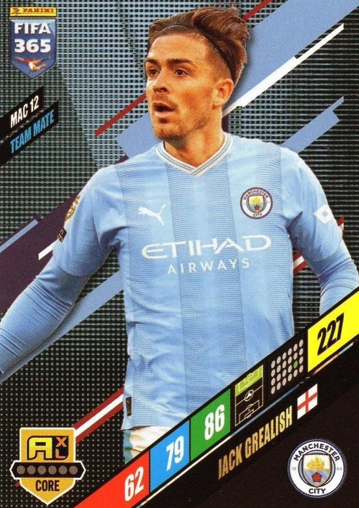 Jack Grealish 2024 Panini Adrenalyn XL FIFA 365