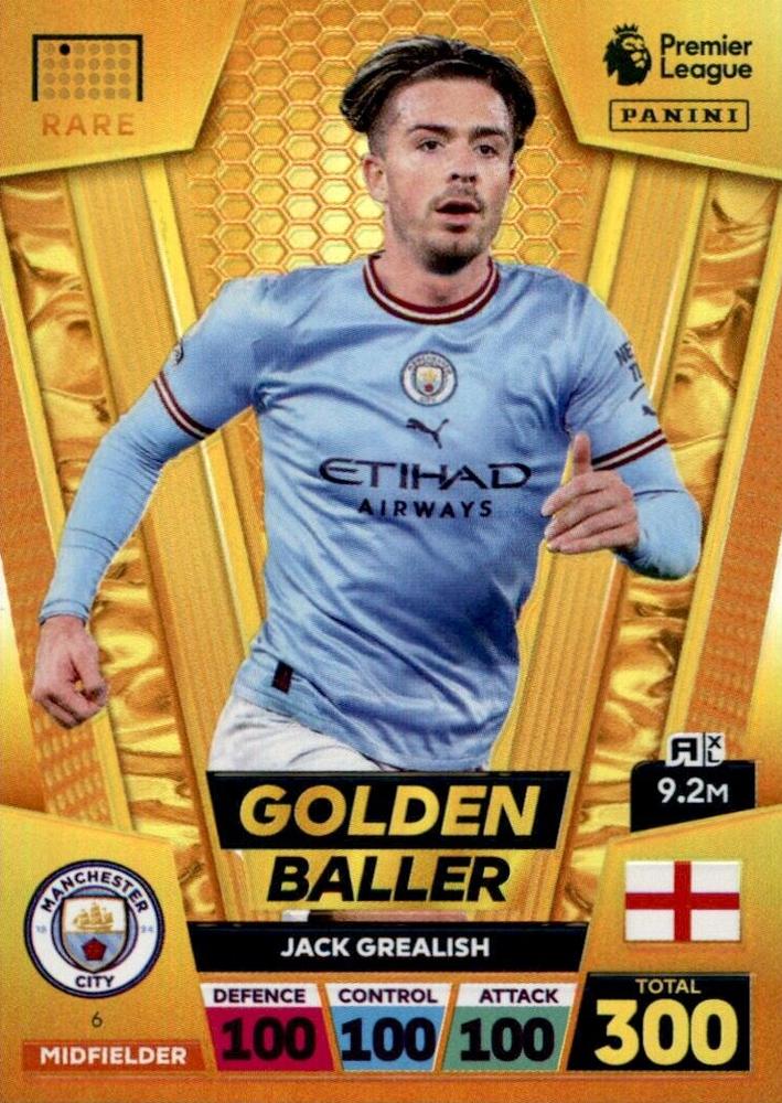 Jack Grealish 2023 Panini Adrenalyn XL Premier League