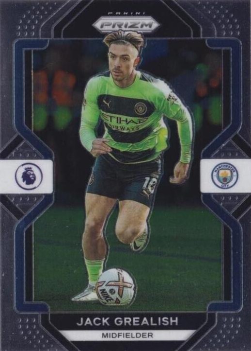 Jack Grealish 2022 Panini Prizm Premier League 10