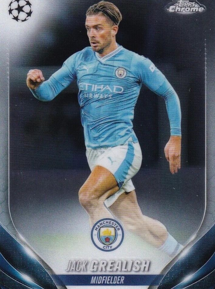 Jack Grealish 2023 Topps Chrome UEFA Club Competitions