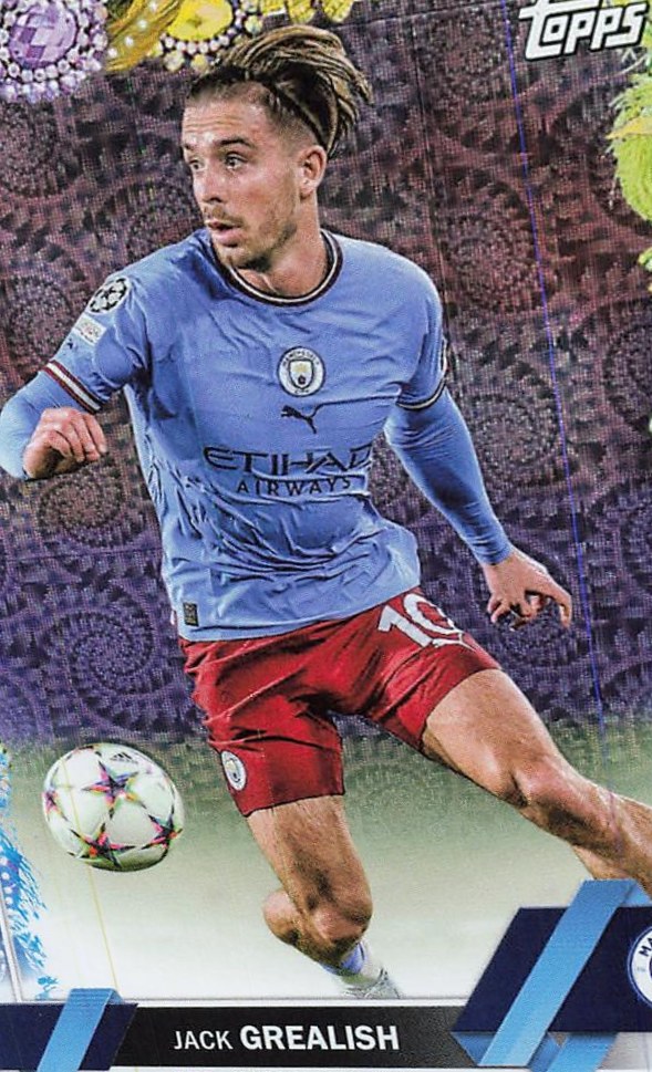 Jack Grealish 2022 Topps UEFA Club Competitions Carnaval Edition