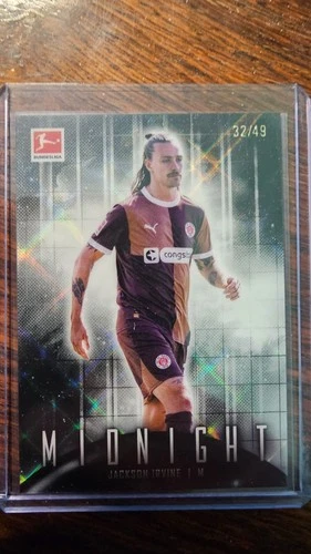 Jackson Irvine 2025 Topps Chrome Midnight /49