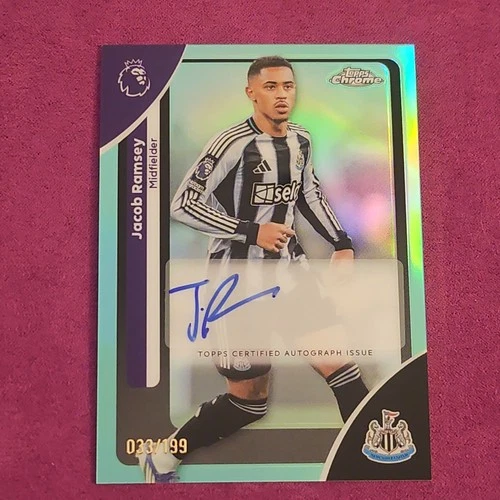 Jacob Ramsey 2026 Topps Chrome Premier League Aqua Refractor /199