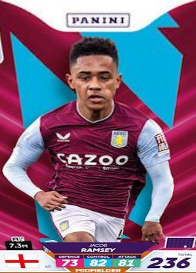 Jacob Ramsey 2023 Panini Adrenalyn XL Premier League Plus