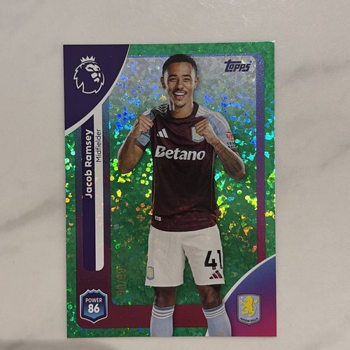 Jacob Ramsey 2025 Topps Premier League Emerald Sparkle /99