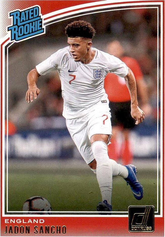 Jadon Sancho 2018 Panini Donruss Soccer 189