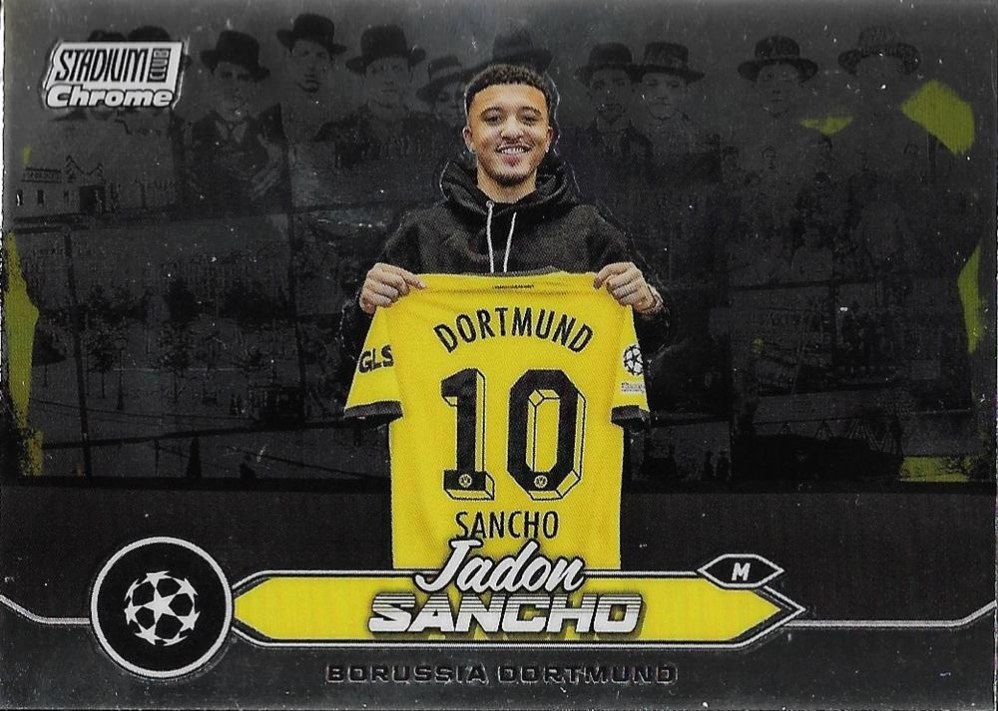 Jadon Sancho 2023 Topps Stadium Club Chrome UEFA Champions League
