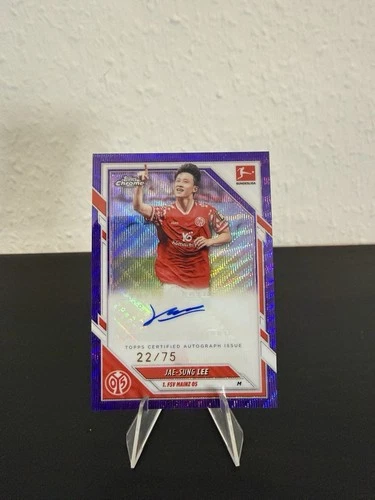 Jae-Sung Lee 2025 Topps Bundesliga Chrome Purple Wave /75