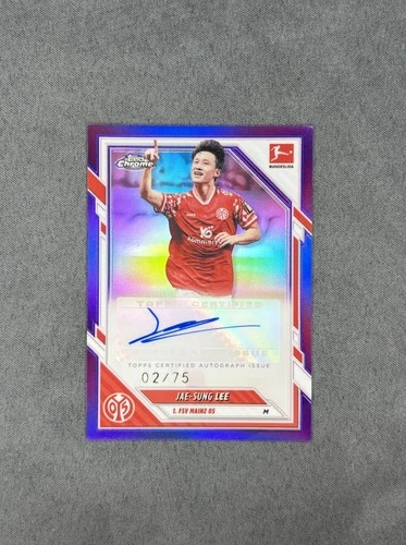 Jae-Sung Lee 2025 Topps Chrome Bundesliga Purple /75
