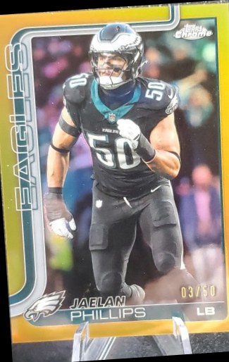 Jaelan Phillips 2023 Topps Chrome Gold /50