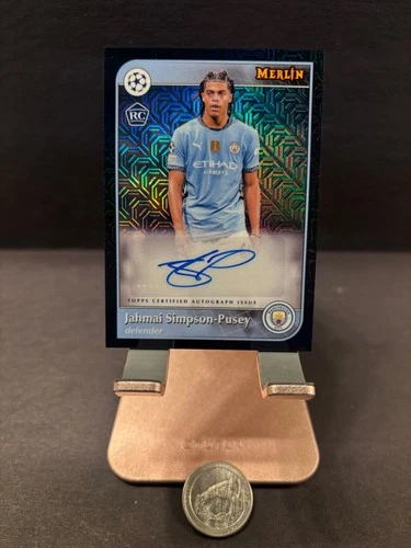 Jahmai Simpson-Pusey 2024 Topps Merlin Chrome Black Mojo /10