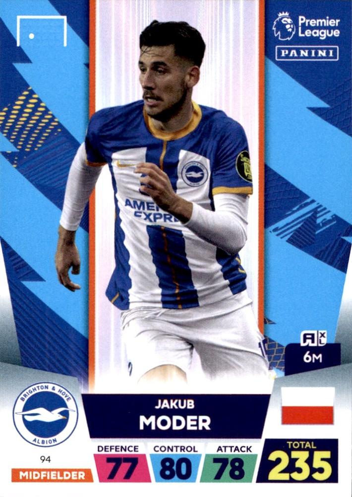 Jakub Moder 2023 Panini Adrenalyn XL Premier League