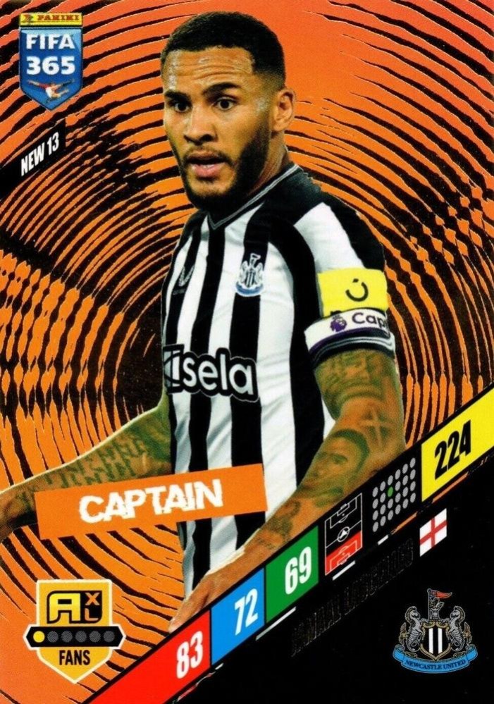 Jamaal Lascelles 2024 Panini Adrenalyn XL FIFA 365