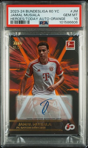 Jamal Musiala 2023 Topps 60 anni Bundesliga Orange /25