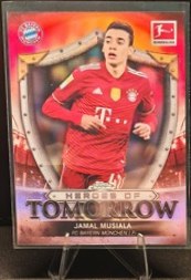 Multiple: Jamal Musiala, Alphonso Davies 2021 Topps Chrome Bundesliga Unknown