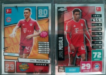 Jamal Musiala 2021 Topps Bundesliga Chrome