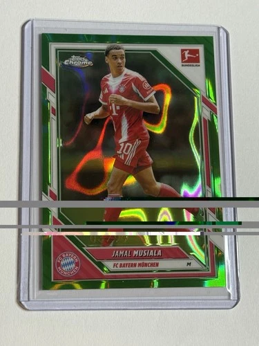 Jamal Musiala 2025 Topps Bundesliga Cromo Lava Verde /99
