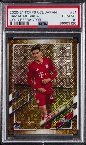 Jamal Musiala 2020 Topps Champions League Gold Refractor /50