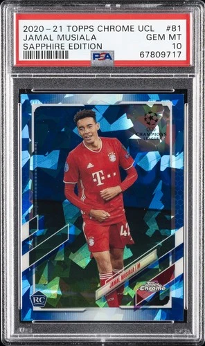 Jamal Musiala 2020 Topps Champions League Sapphire Edition