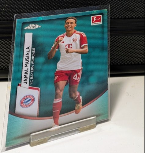 Jamal Musiala 2023 Topps Chrome Aqua