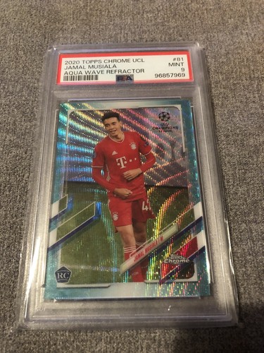 Jamal Musiala 2023 Topps Chrome Aqua Wave /199