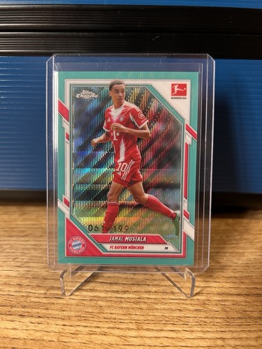 Jamal Musiala 2026 Topps Chrome Aqua Wave Refractor /199