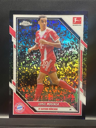 Jamal Musiala 2025 Topps Chrome Black Diapositive /10