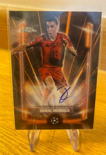 Jamal Musiala 2024 Topps Chrome Black Lazer /25