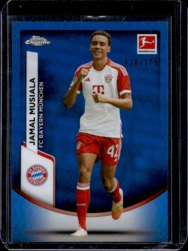 Jamal Musiala 2023 Topps Chrome Blue Refractor /175