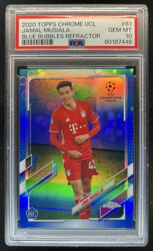 Jamal Musiala 2020 Topps Chrome Blue Refractor