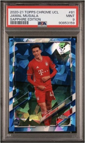 Jamal Musiala 2020 Topps Chrome Blue Sapphire