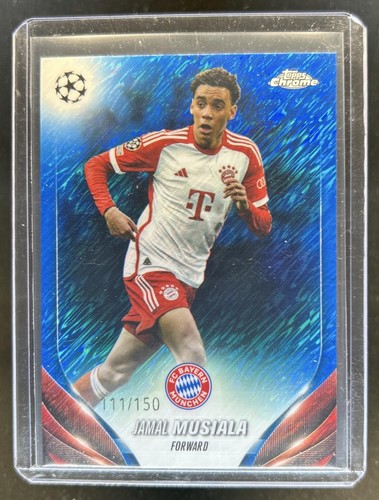 Jamal Musiala 2023 Topps Chrome Blue Shimmer /150