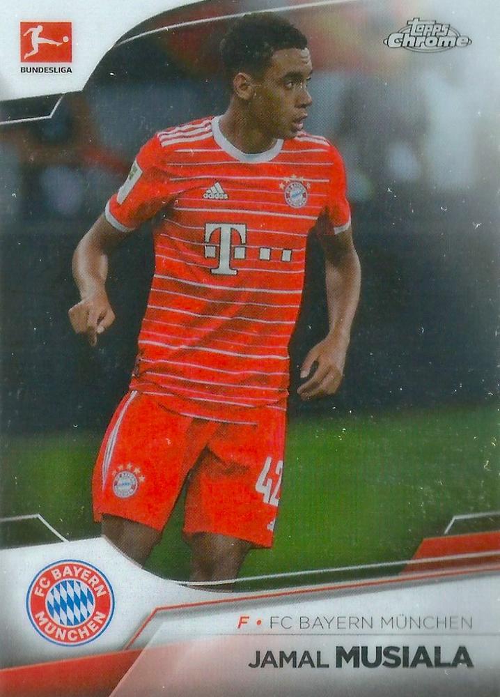 Jamal Musiala 2022 Topps Chrome Bundesliga 79