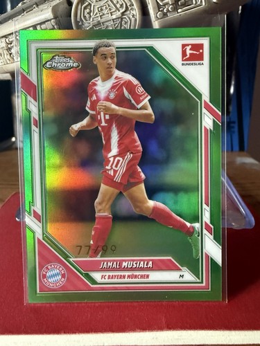 Jamal Musiala 2025 Topps Chrome Bundesliga Green /99