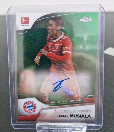 Jamal Musiala 2022 Topps Chrome Bundesliga Green /99