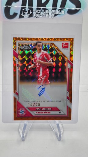 Jamal Musiala 2025 Topps Chrome Bundesliga Orange Geometry /25