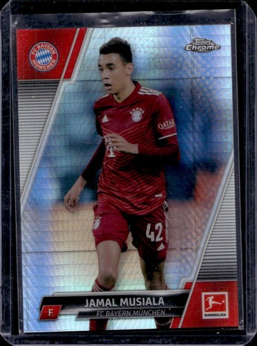 Jamal Musiala 2021 Topps Chrome Bundesliga Prism Refractor /199