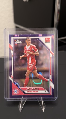 Jamal Musiala 2025 Topps Chrome Bundesliga Purple Lava /75